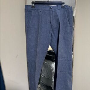 Banana Republic Men's Aiden Fit Blue Dress Pants